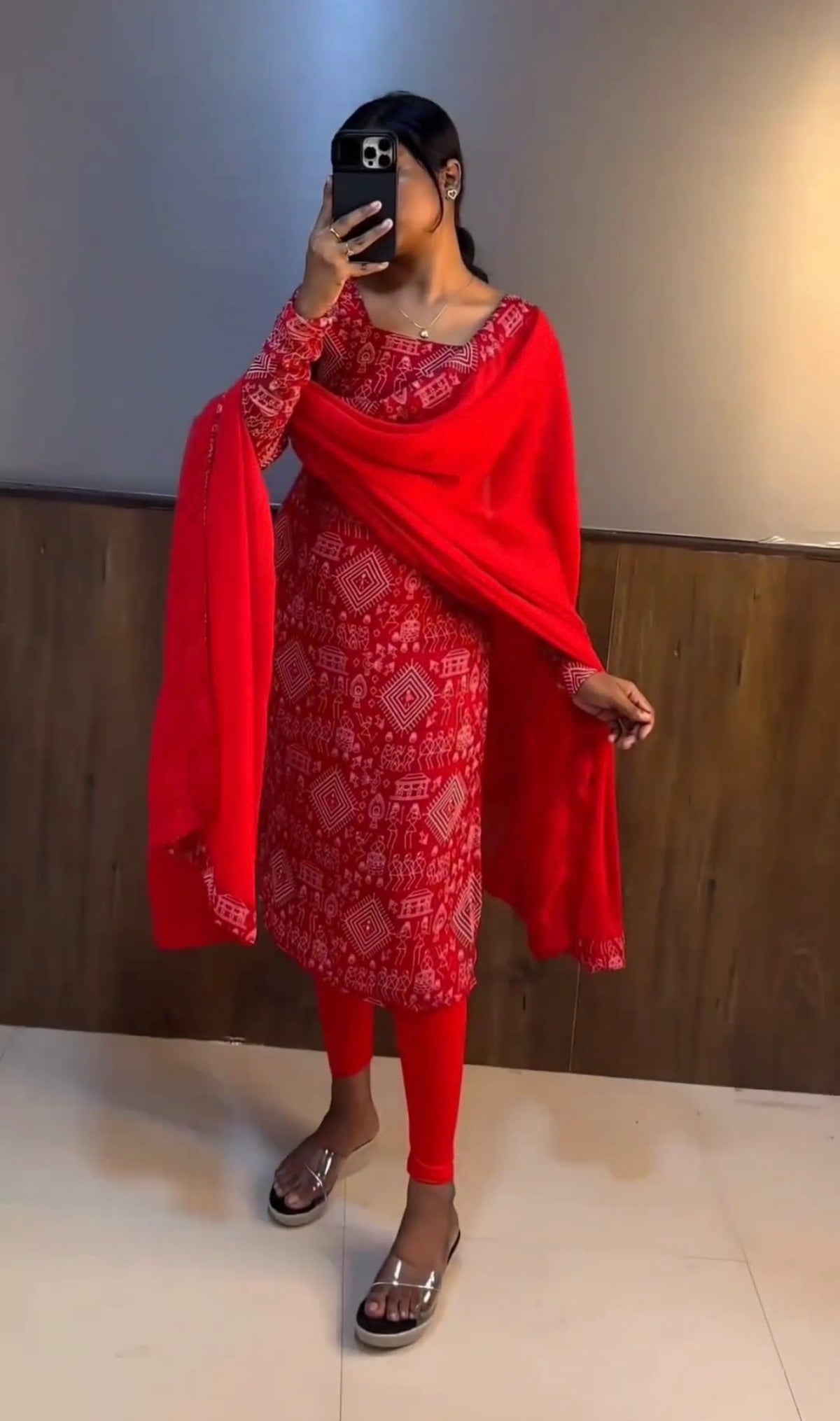 Puby Cotton Gown With dupatta
